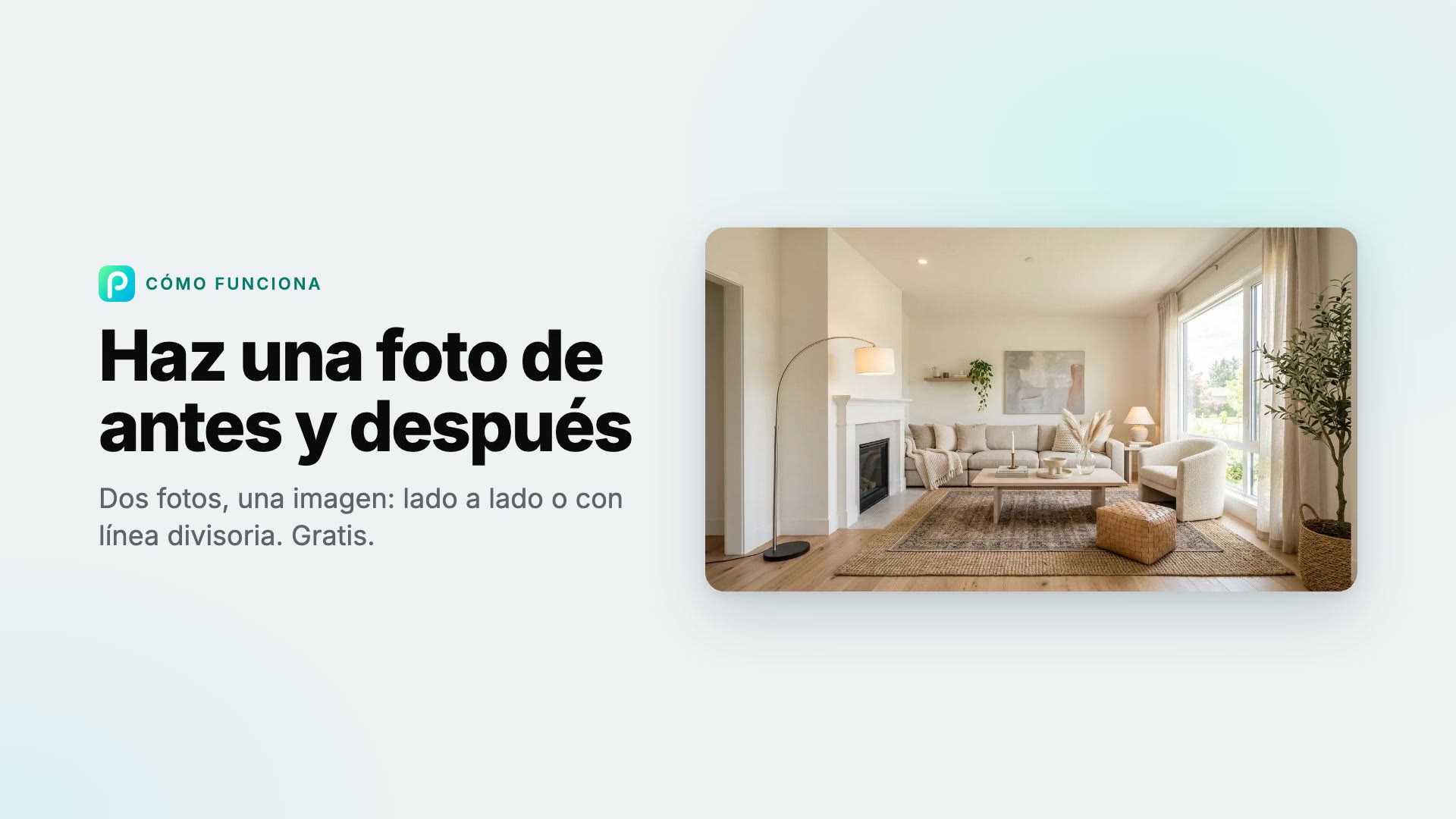 Cómo hacer una foto de antes y después con Pixly