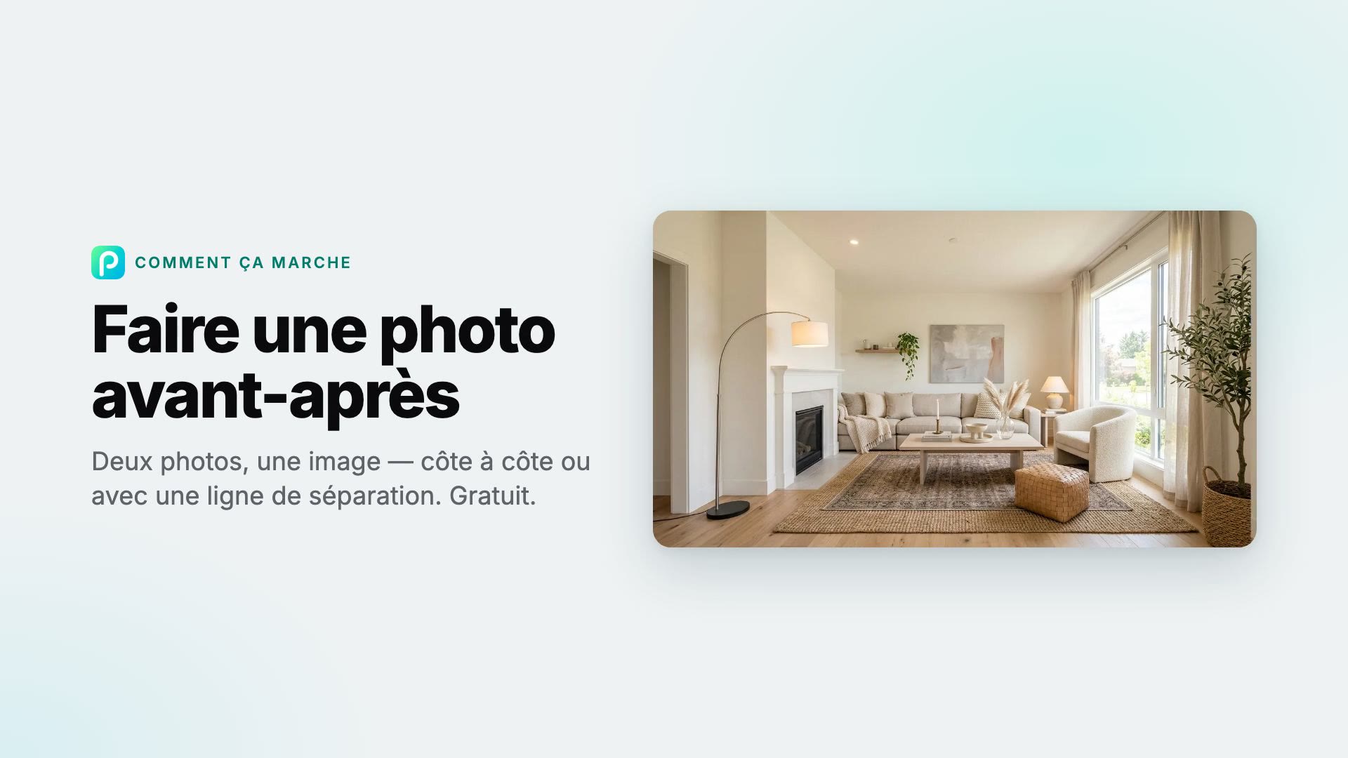 Comment faire une photo avant-après avec Pixly