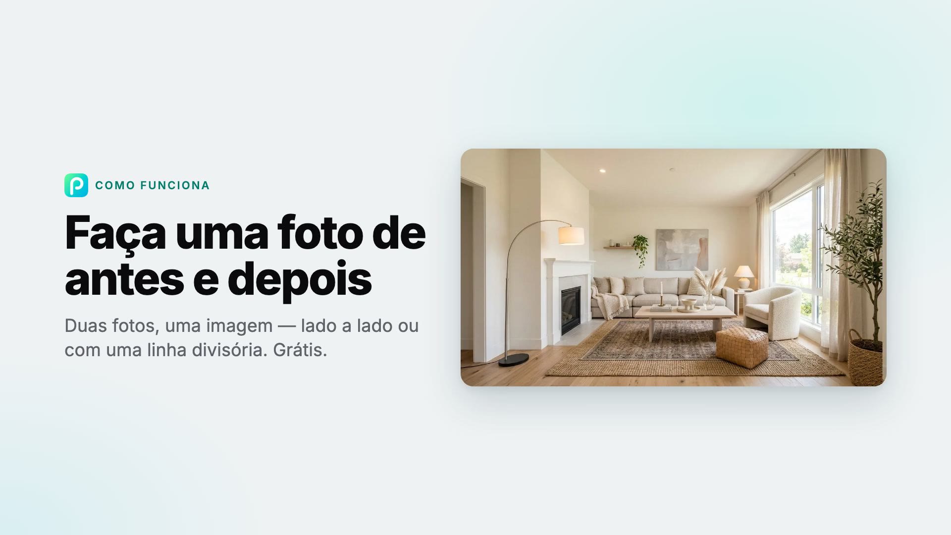 Como fazer uma foto de antes e depois com o Pixly