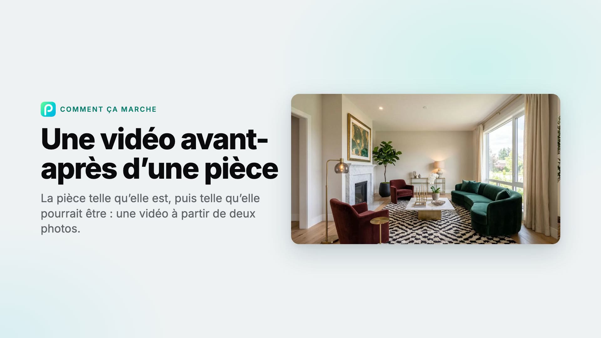 Comment faire une vidéo avant-après d’une pièce dans Pixly
