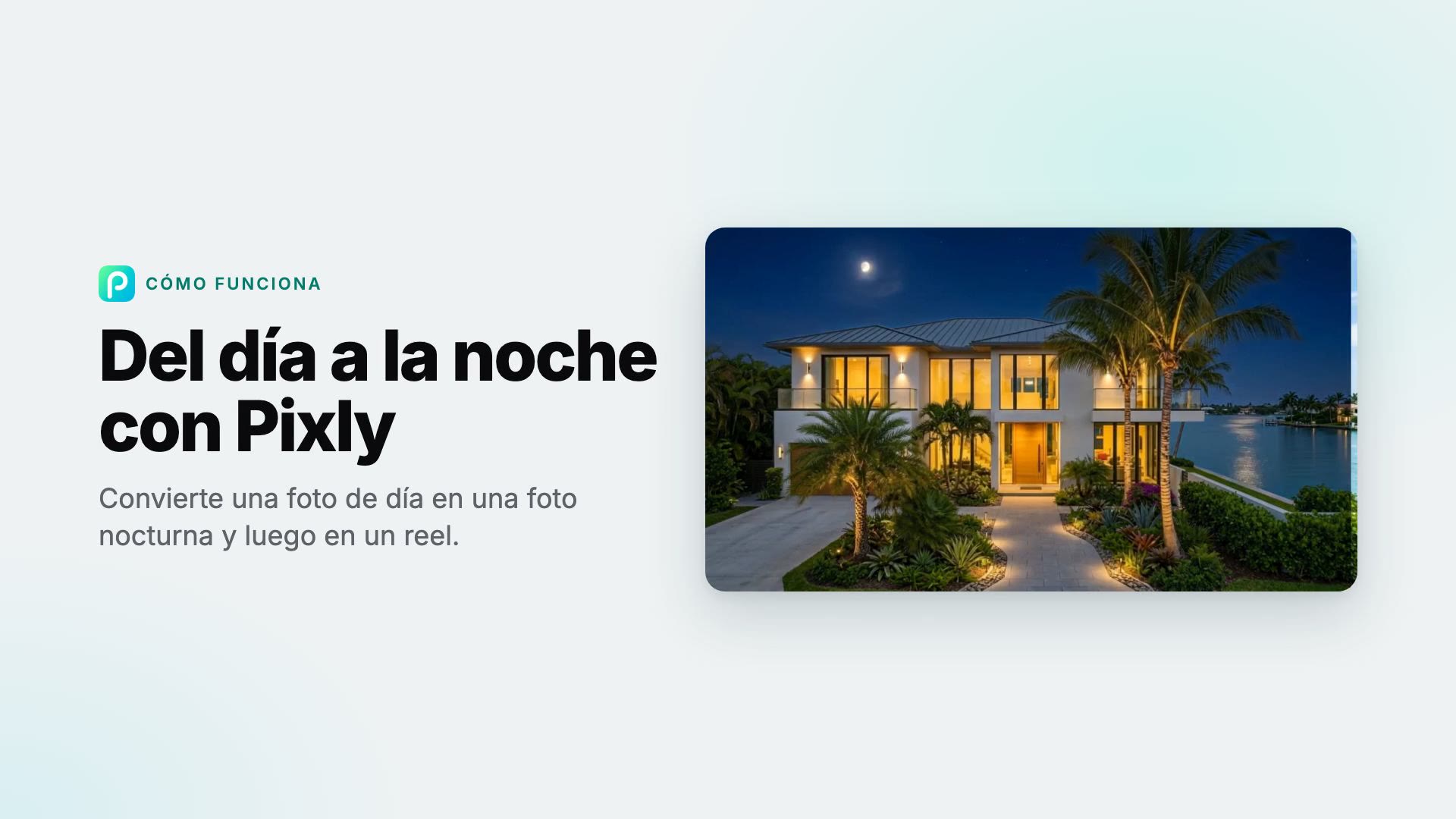 Cómo convertir una foto de día en noche con Pixly