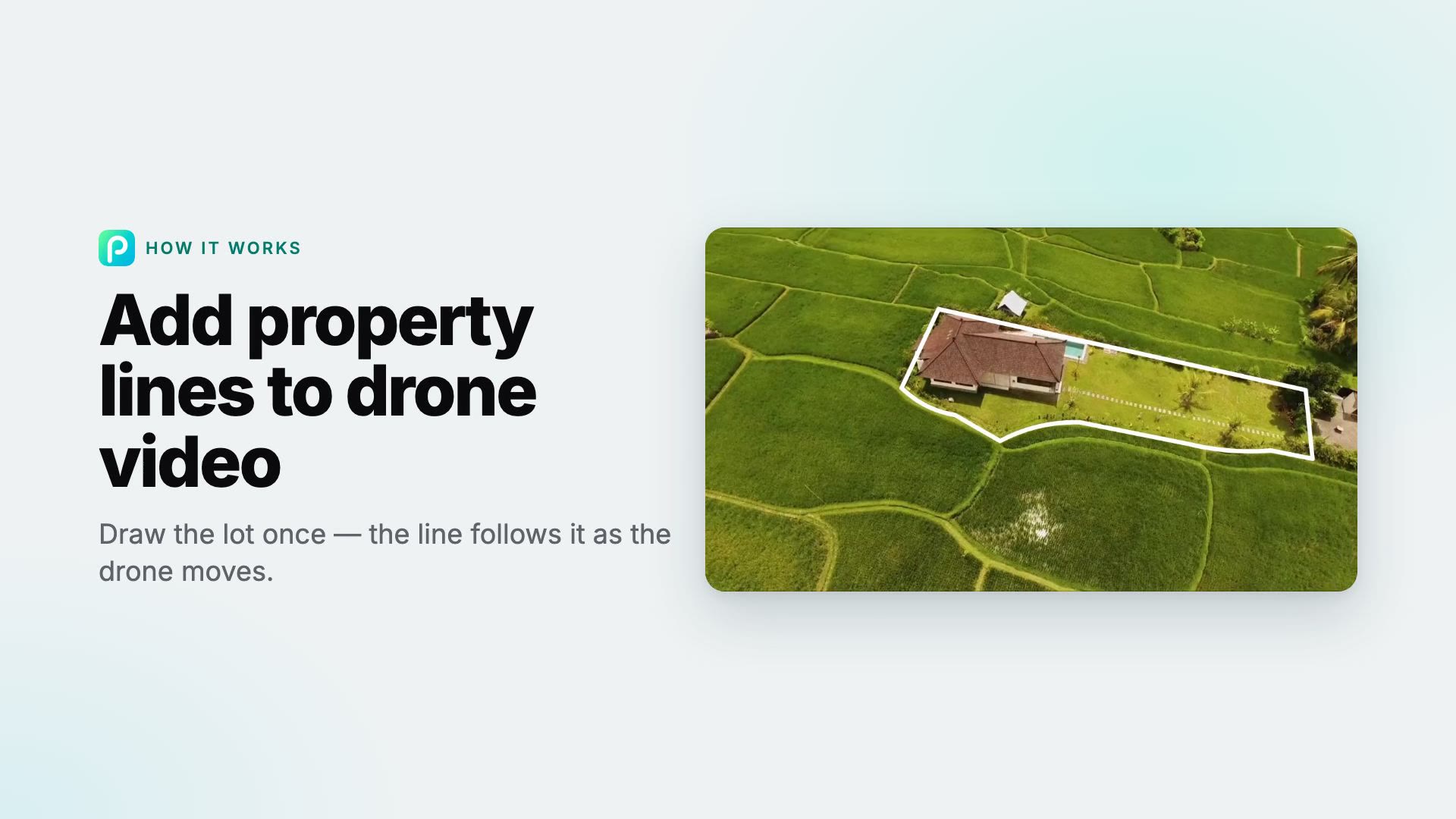 How to add property lines to drone video with Pixly