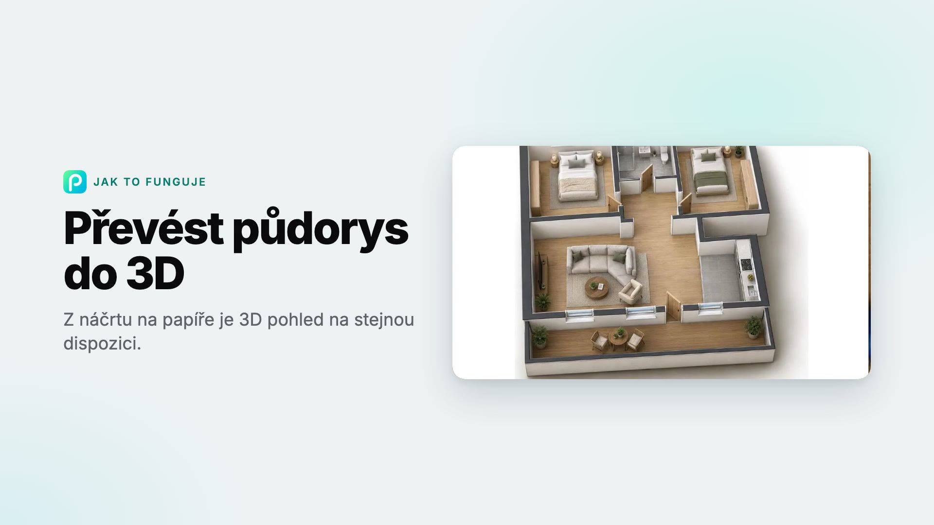 Jak v Pixly převést půdorys do 3D