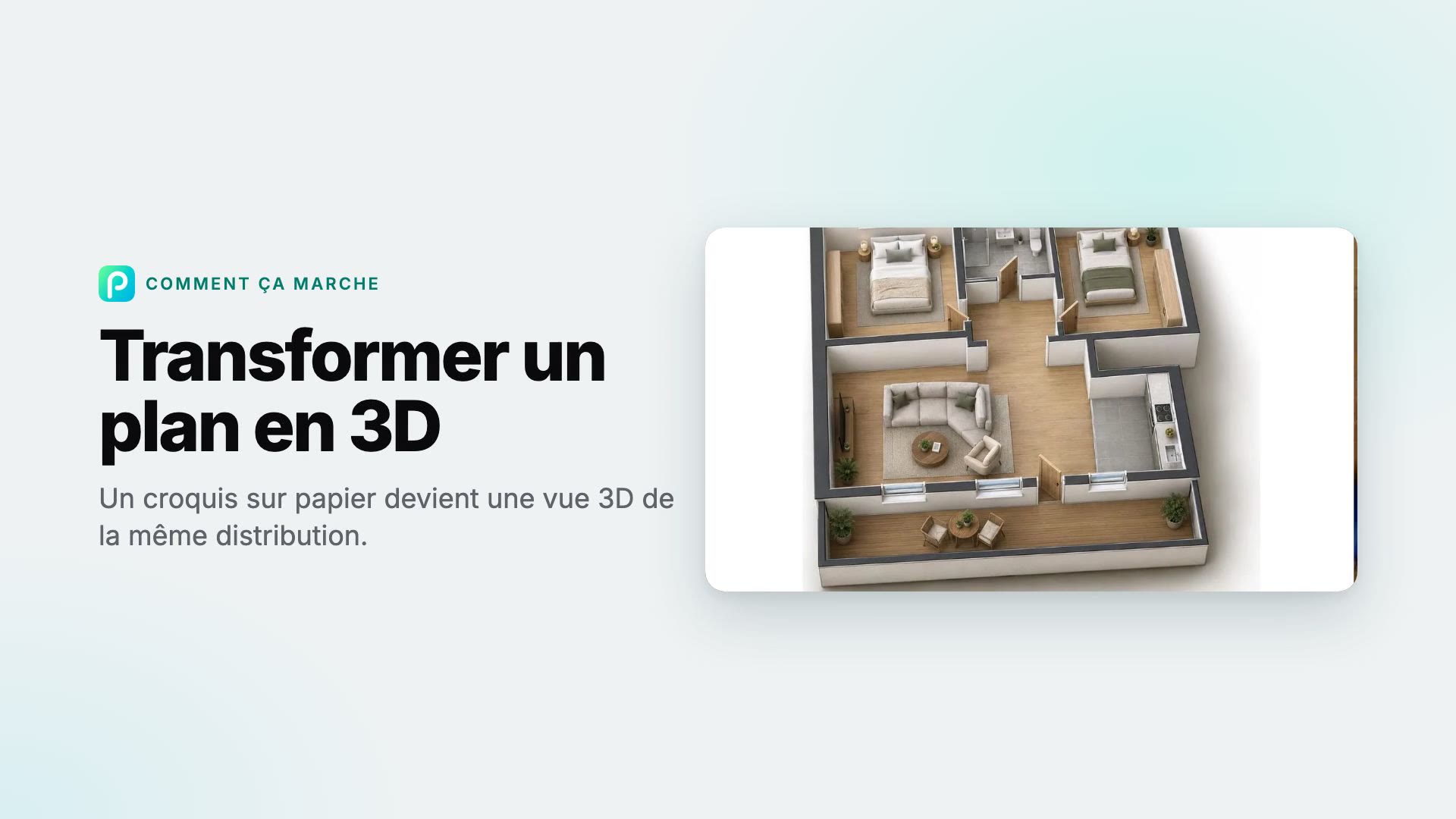 Comment transformer un plan en 3D dans Pixly