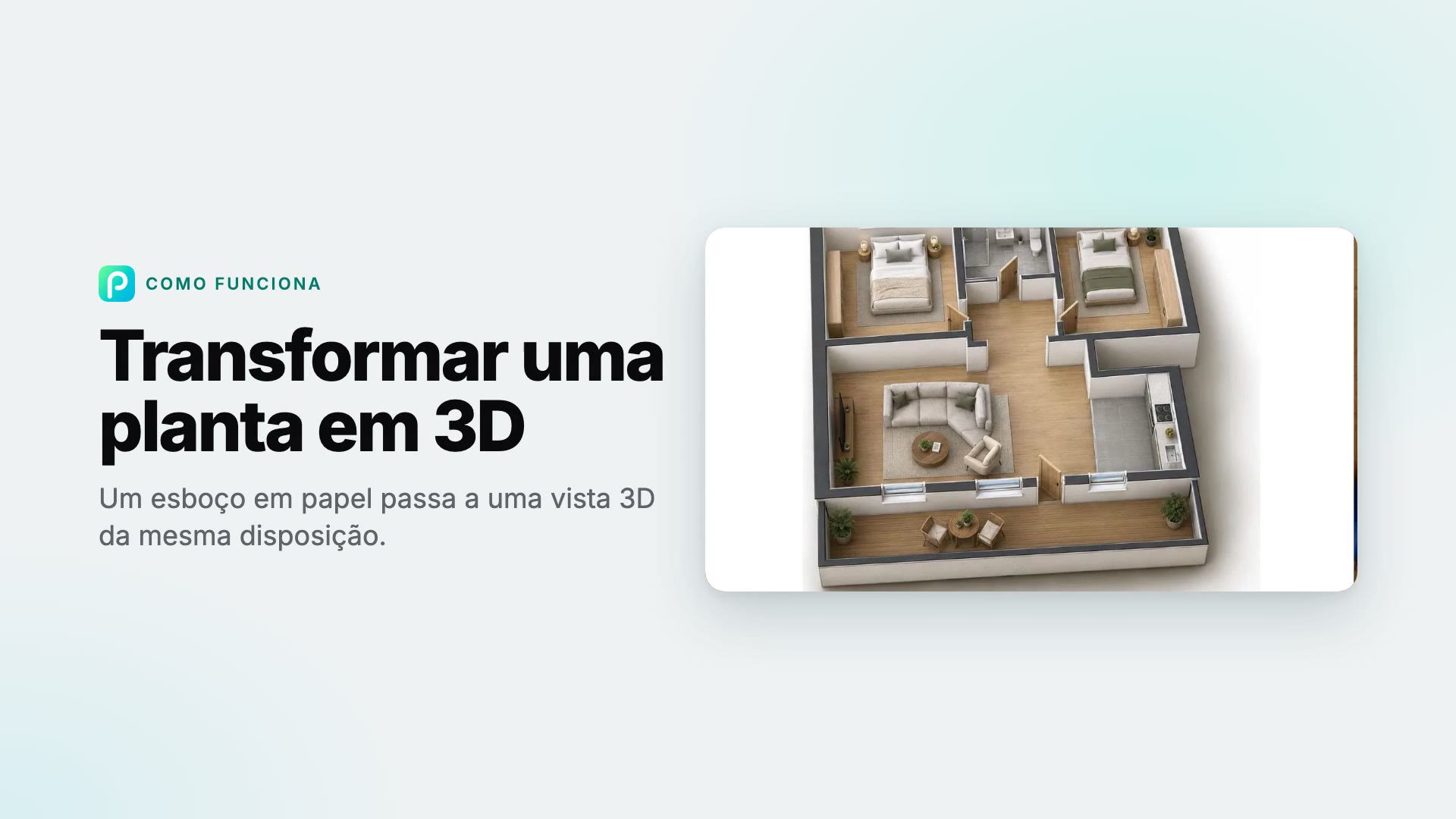 Como transformar uma planta em 3D no Pixly