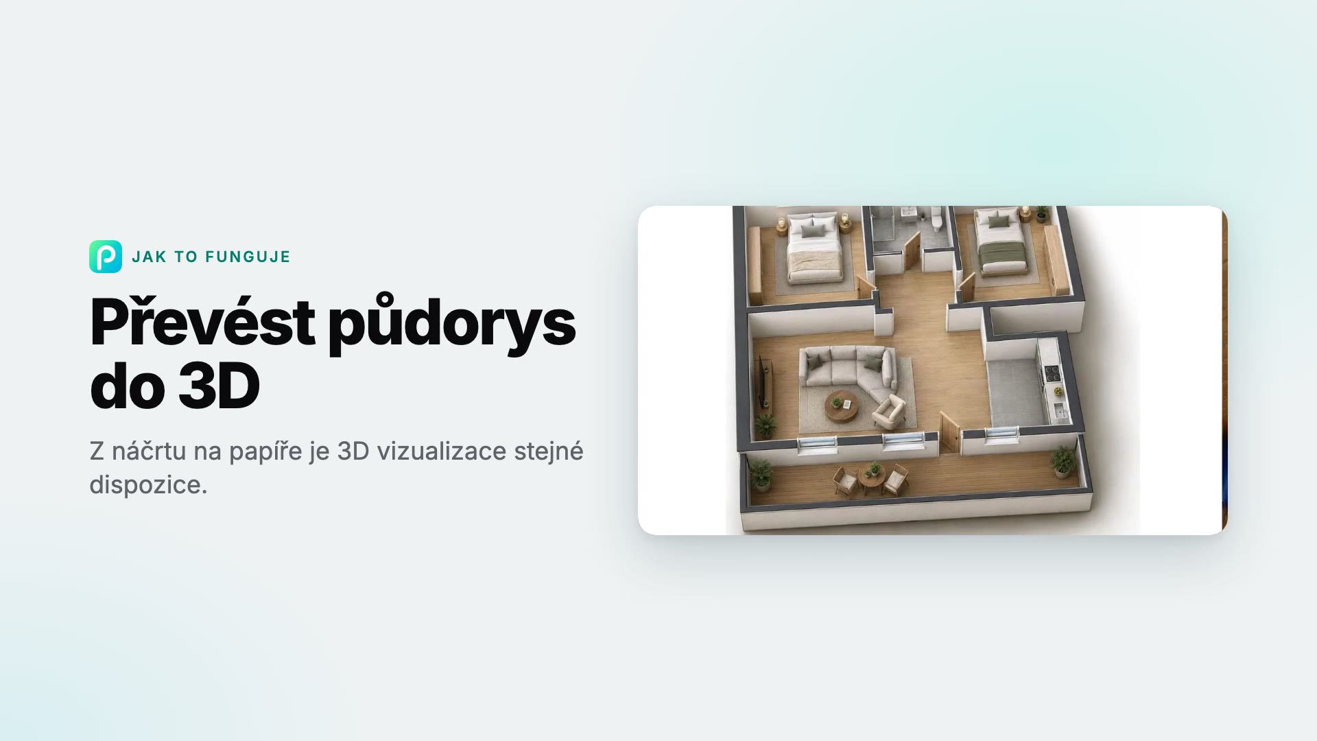 Jak v Pixly převést půdorys do 3D