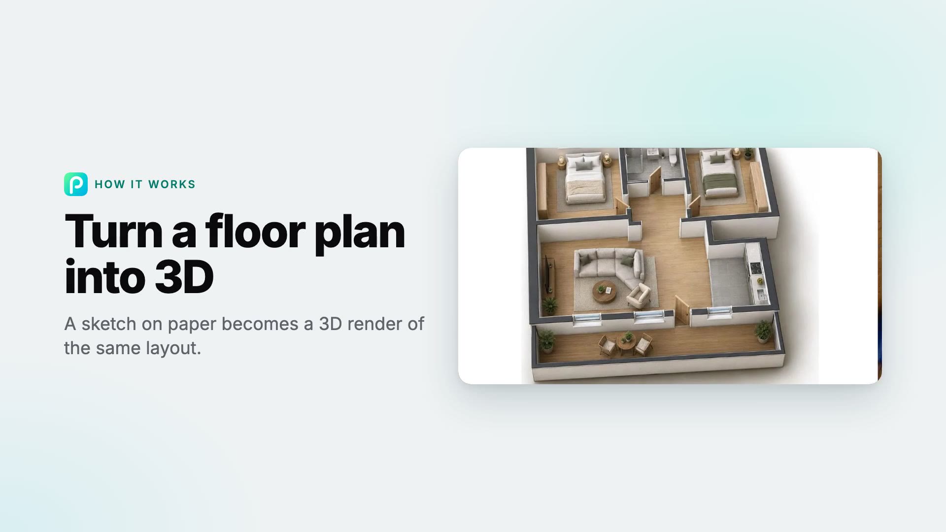 How to turn a floor plan into 3D in Pixly