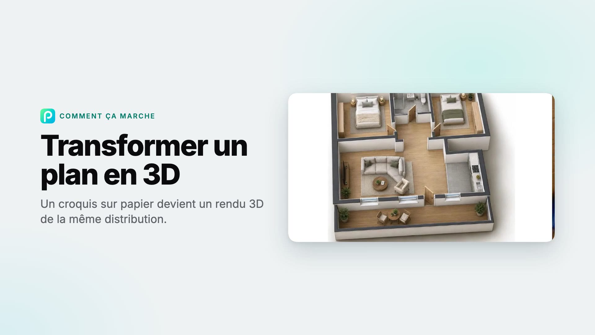Comment transformer un plan en 3D dans Pixly
