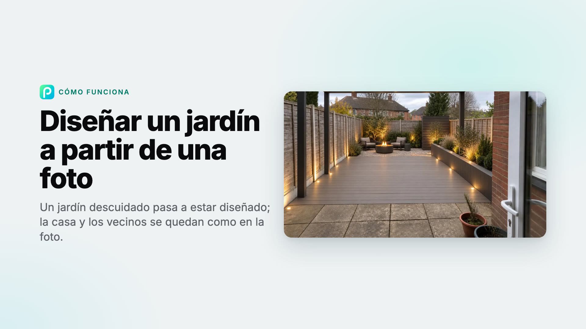 Cómo diseñar un jardín a partir de una foto con Pixly