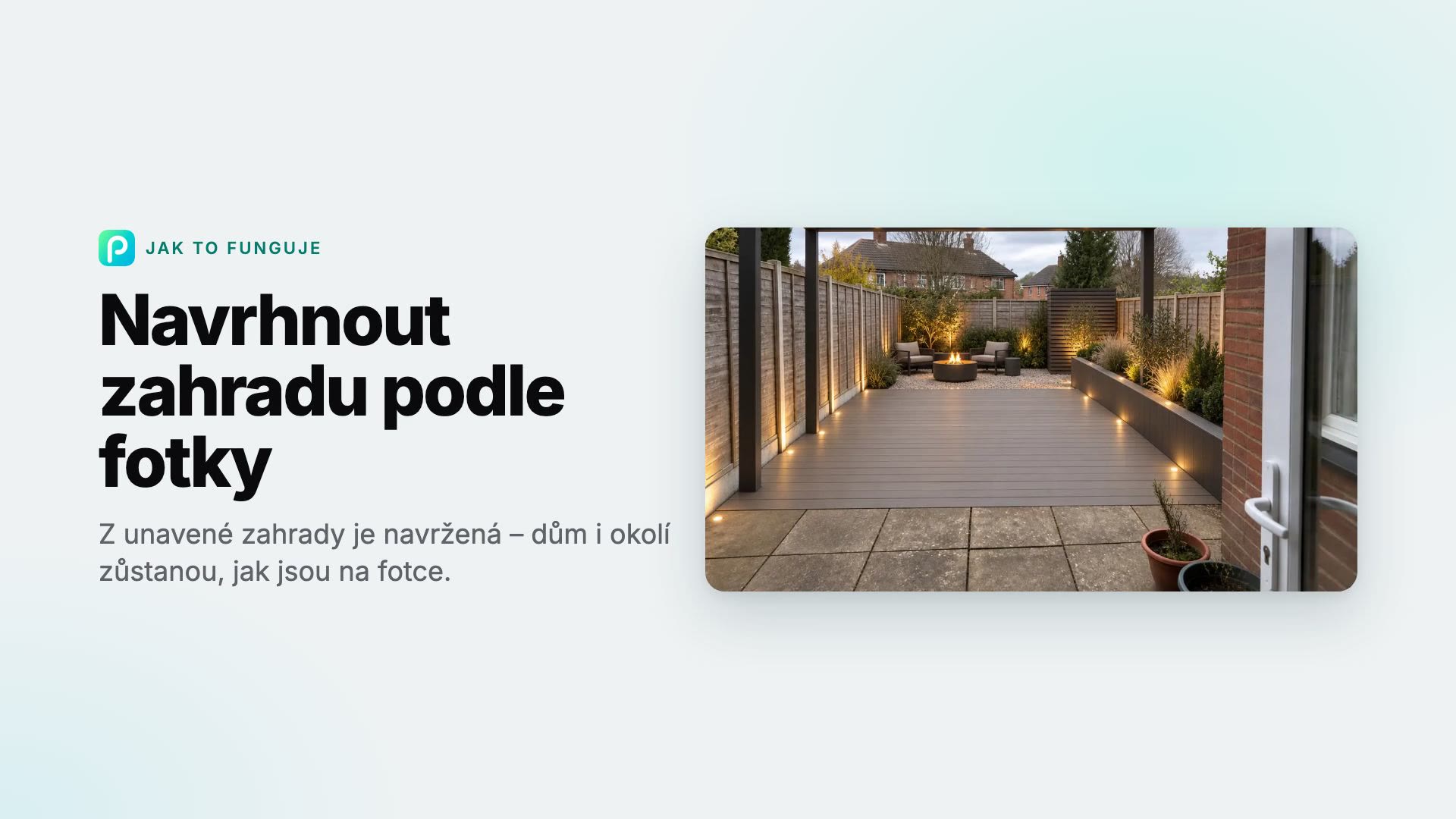 Jak v Pixly navrhnout zahradu podle fotky
