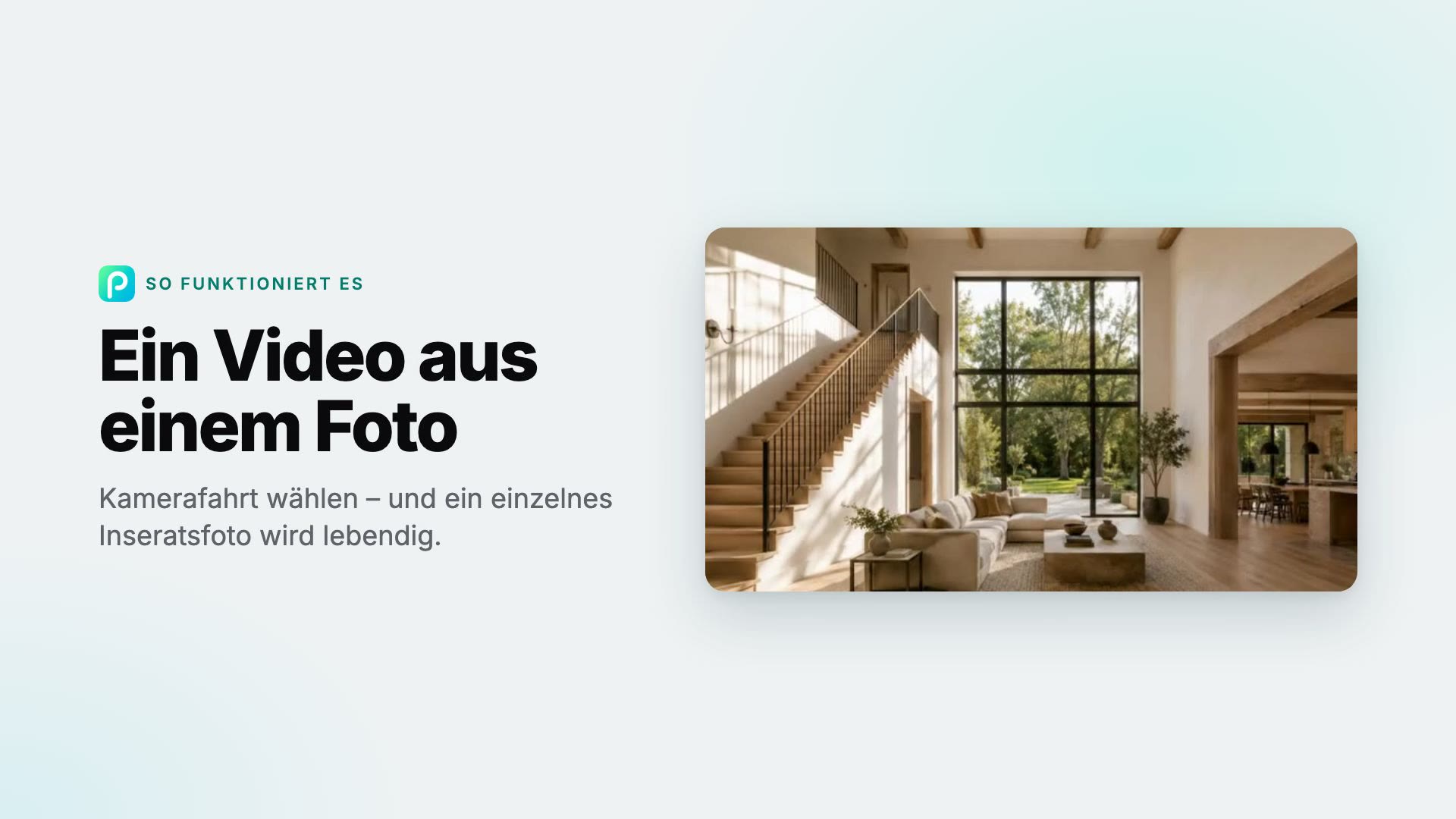 So machen Sie in Pixly aus einem Immobilienfoto ein Video