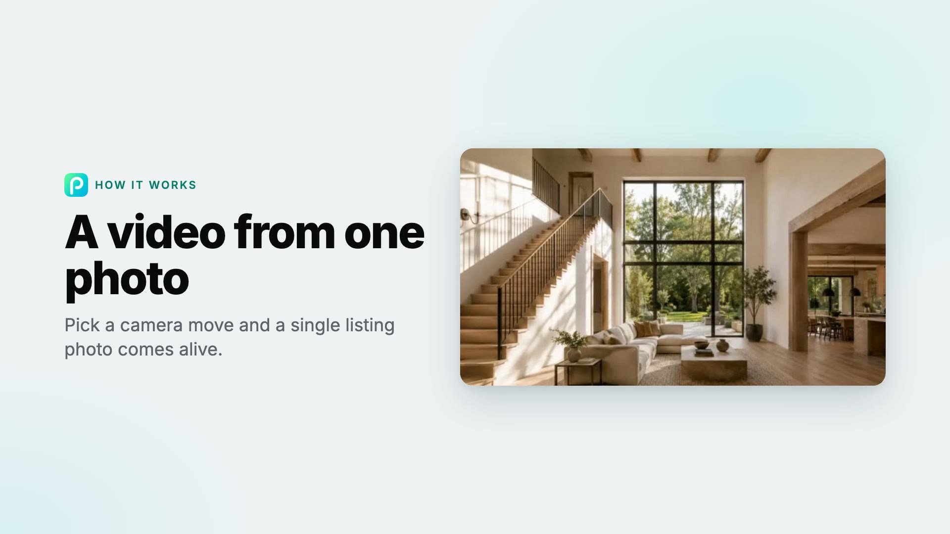 How to turn a property photo into a video in Pixly