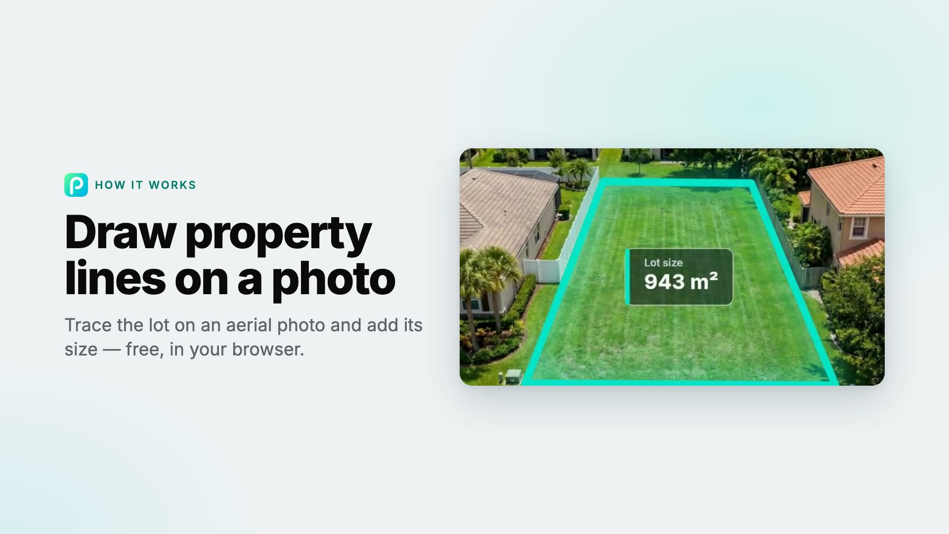 How to draw property lines on a photo with Pixly