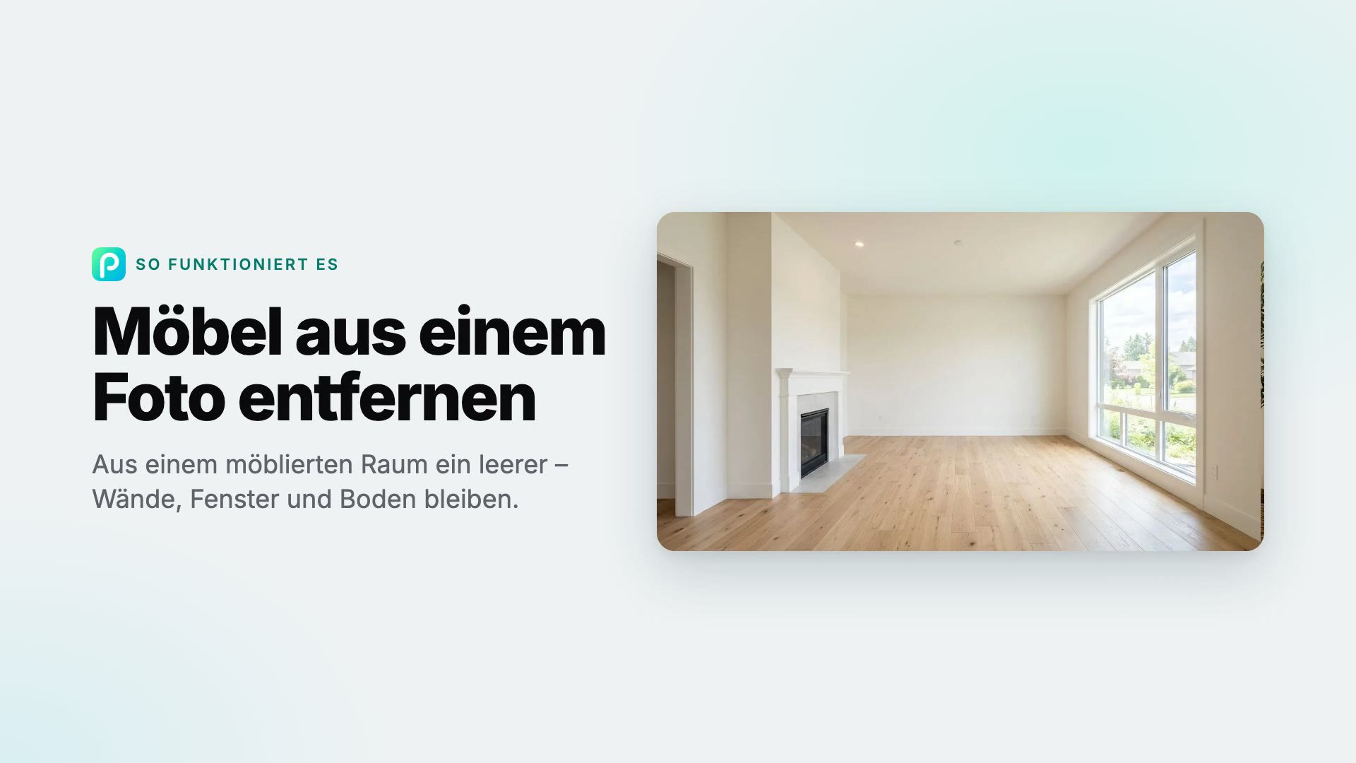 So entfernen Sie in Pixly Möbel aus einem Foto