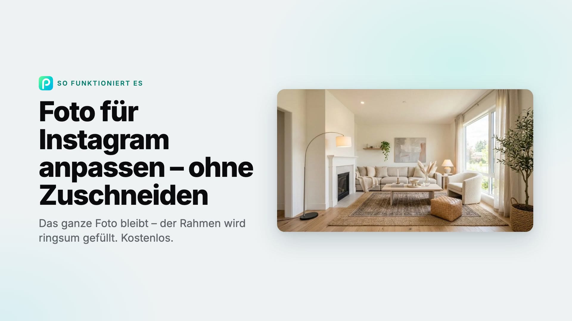 So passen Sie mit Pixly ein Foto für Instagram an, ohne es zuzuschneiden