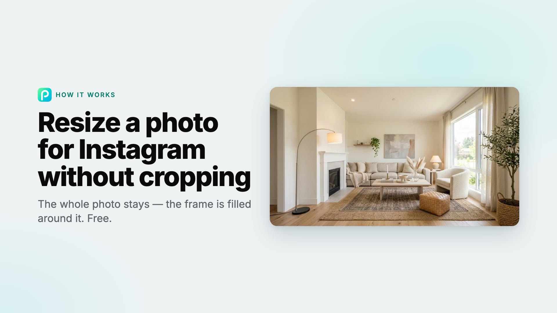 How to resize a photo for Instagram without cropping with Pixly