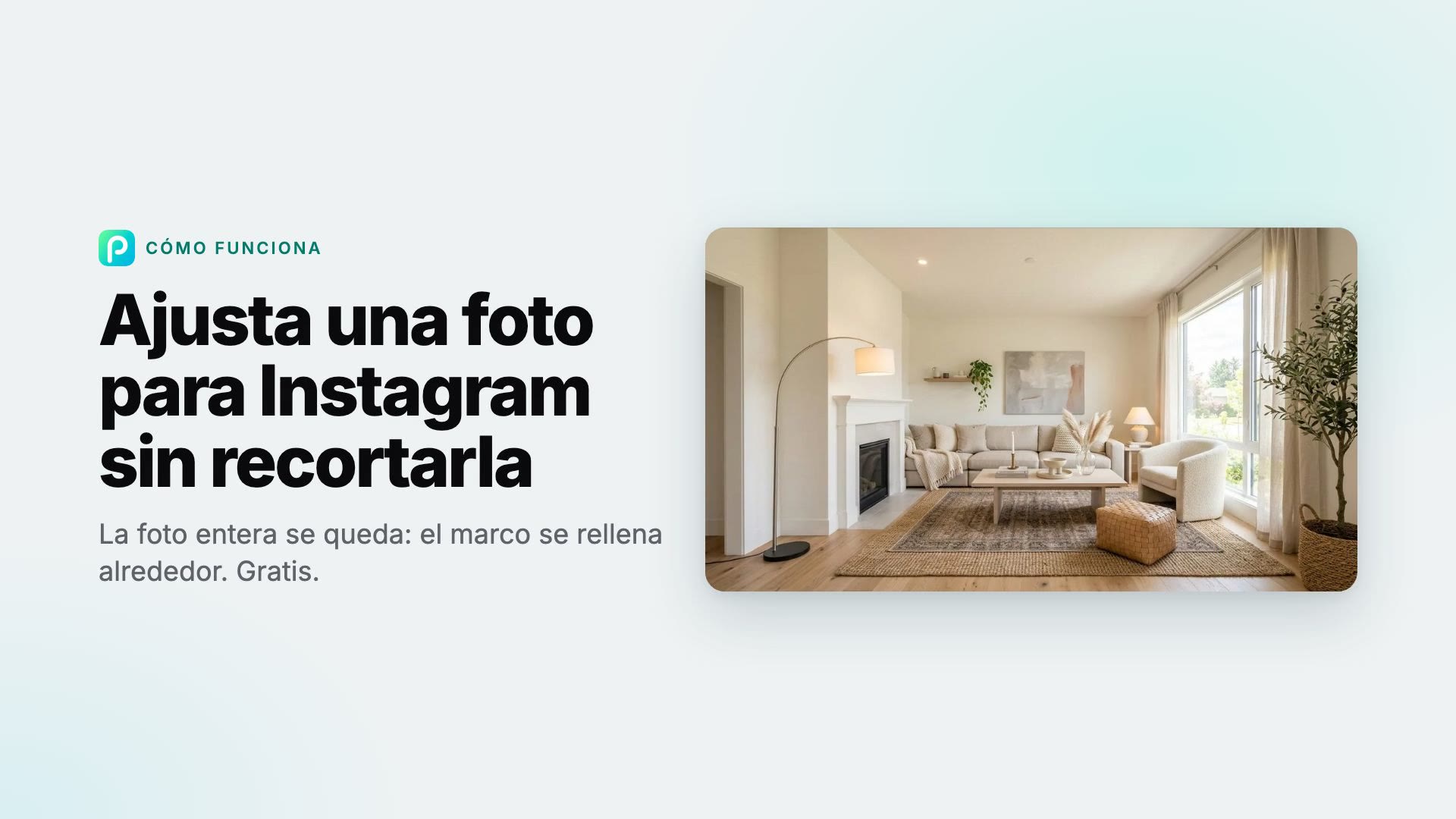 Cómo ajustar una foto para Instagram sin recortarla con Pixly