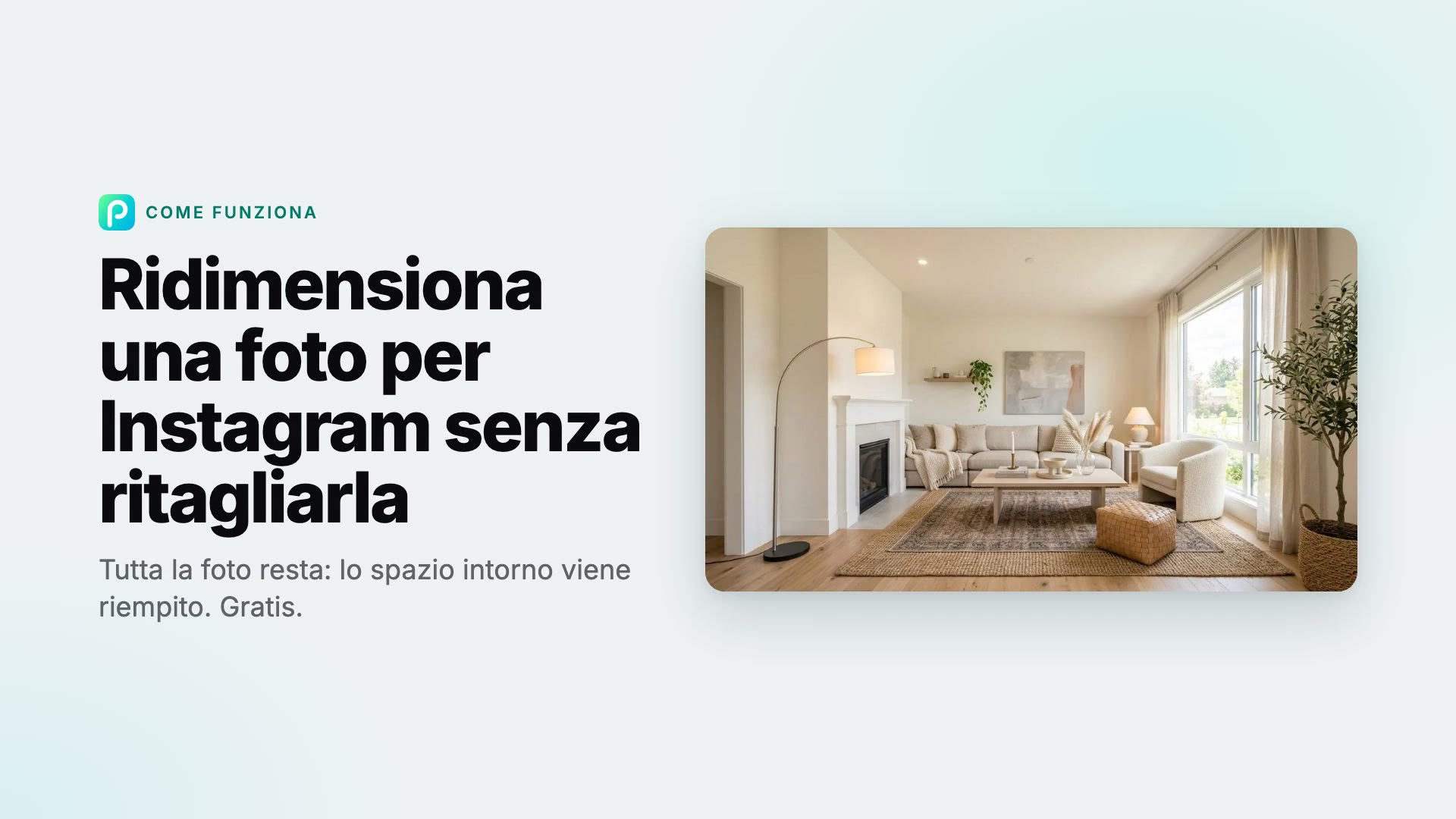 Come ridimensionare una foto per Instagram senza ritagliarla con Pixly