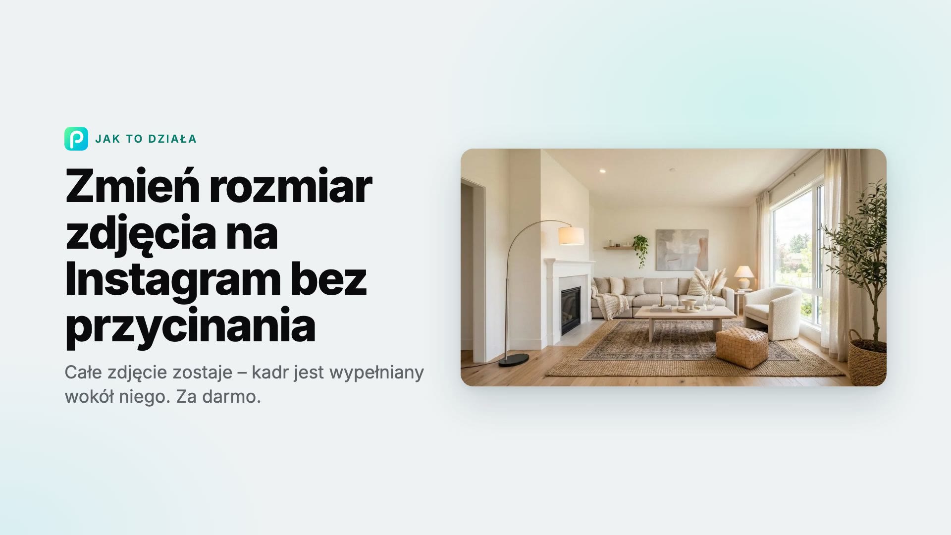 Jak zmienić rozmiar zdjęcia na Instagram bez przycinania w Pixly