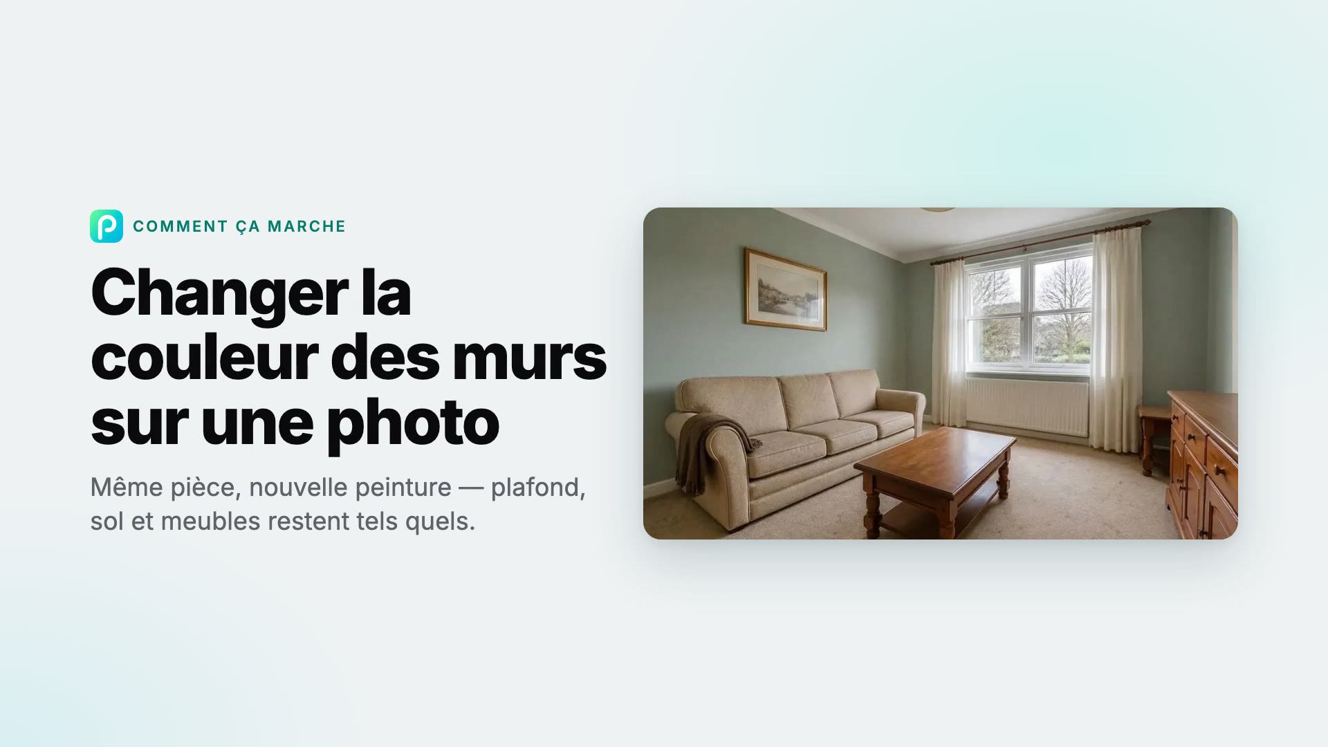Comment changer la couleur des murs sur une photo dans Pixly