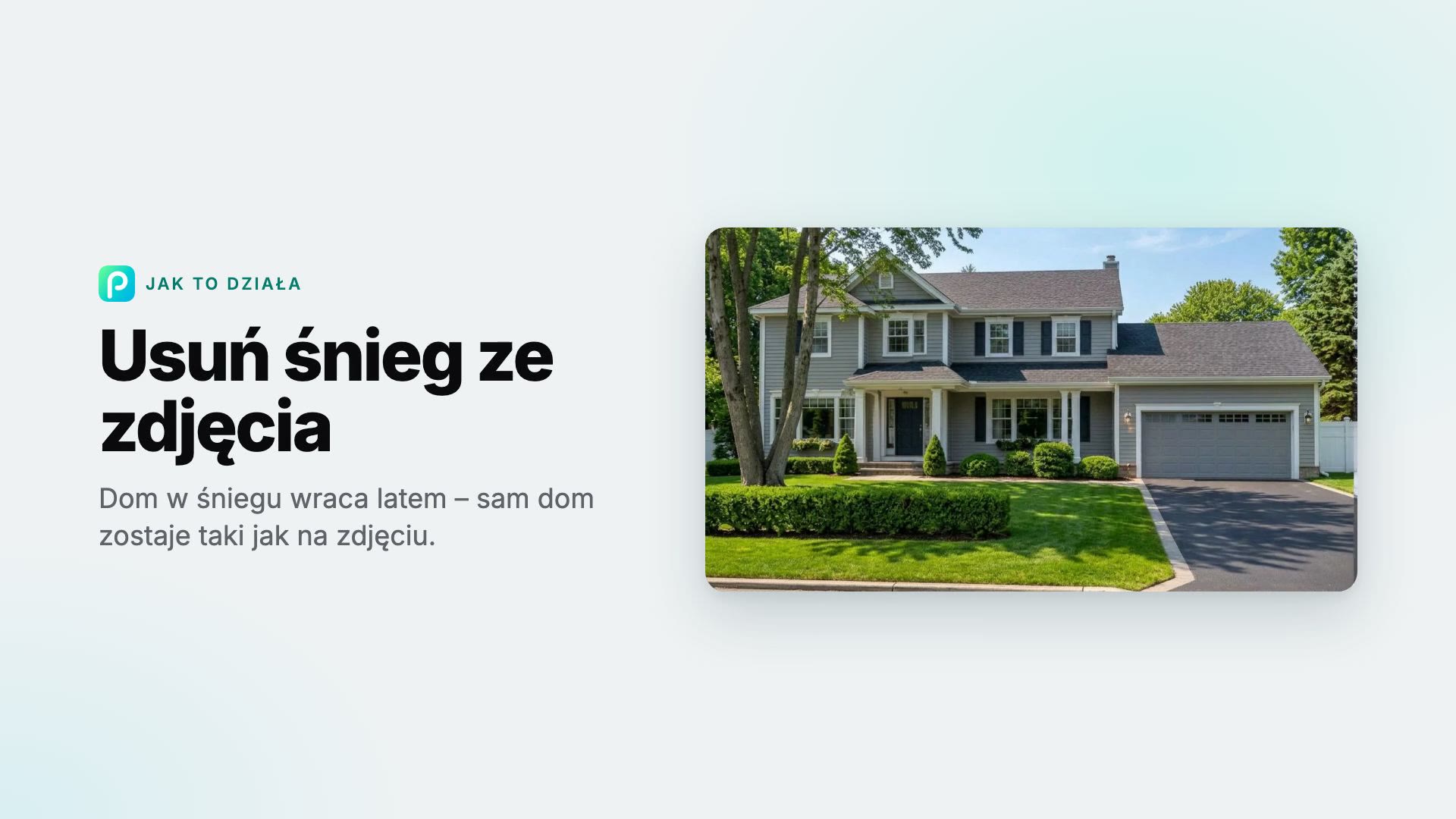 Jak usunąć śnieg ze zdjęcia w Pixly