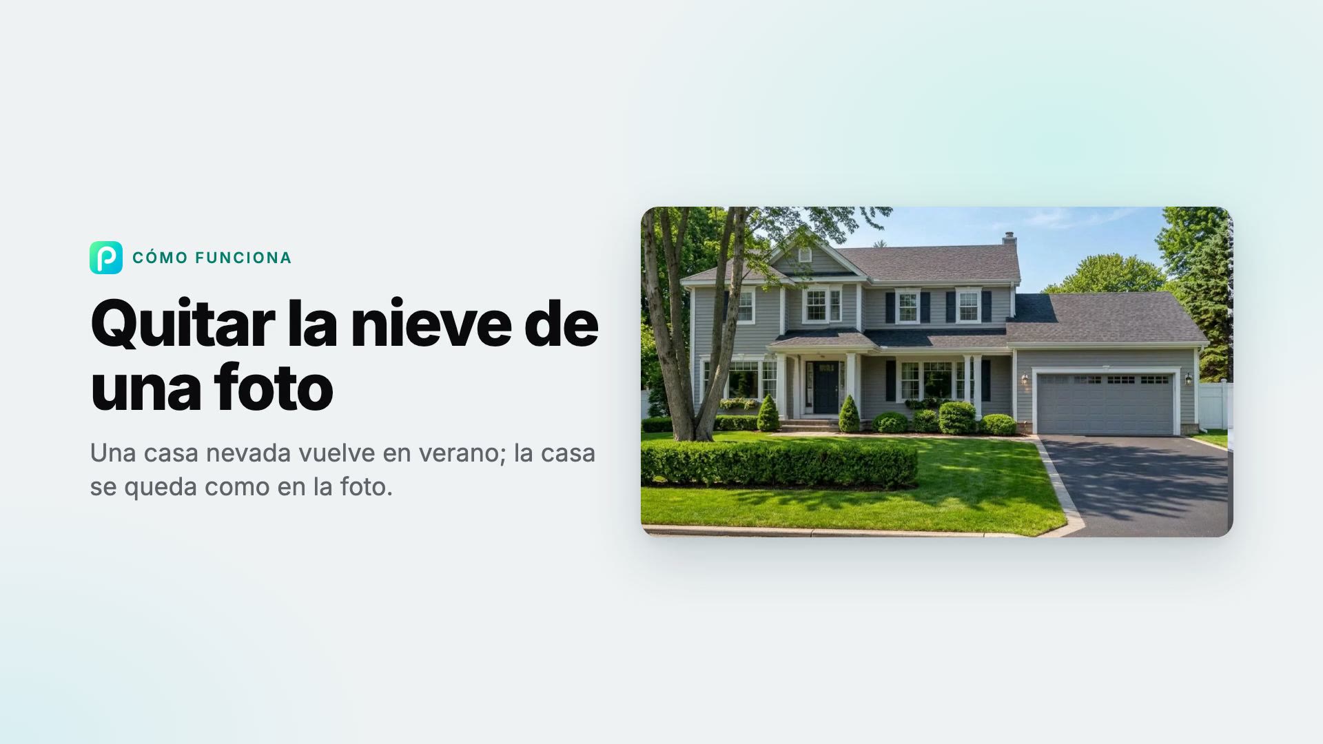 Cómo quitar la nieve de una foto con Pixly