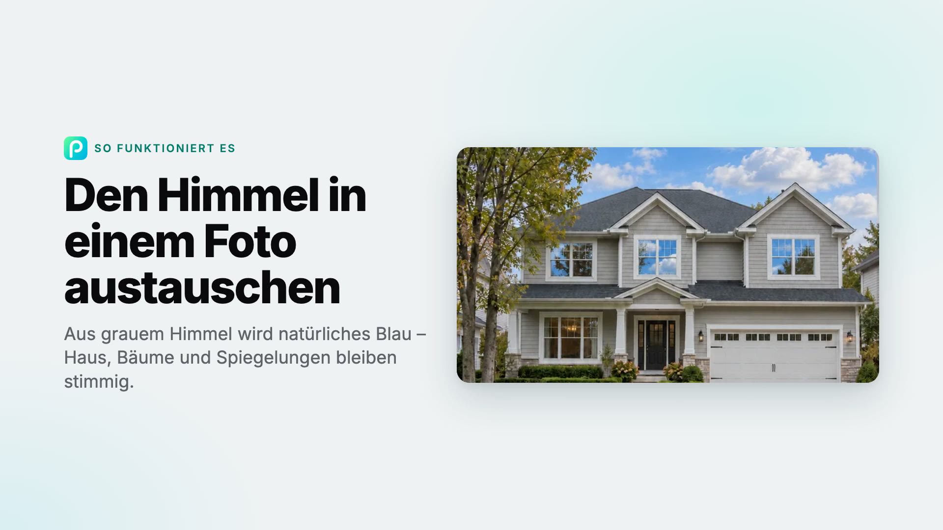 So tauschen Sie in Pixly den Himmel in einem Foto aus