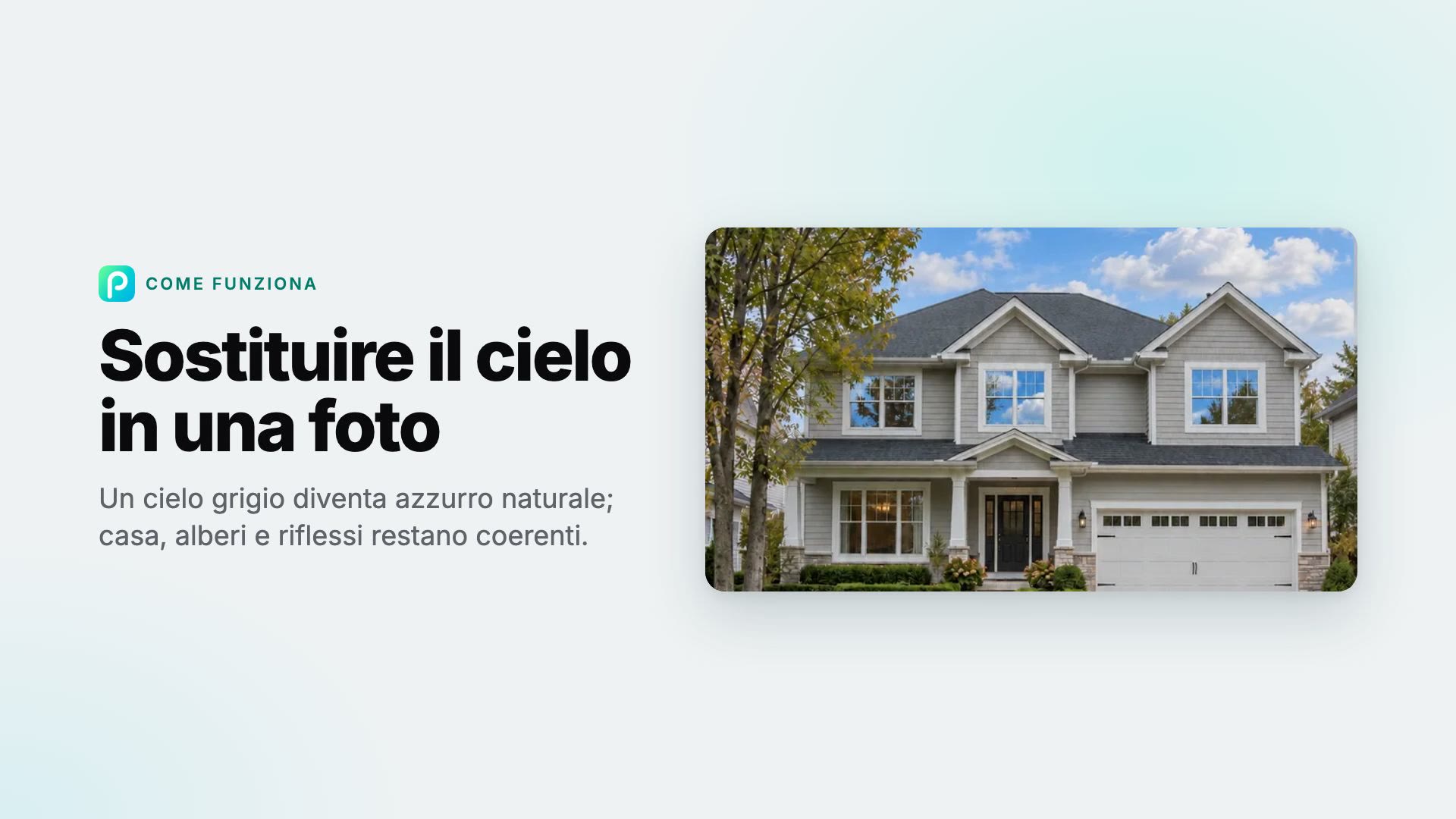 Come sostituire il cielo in una foto con Pixly