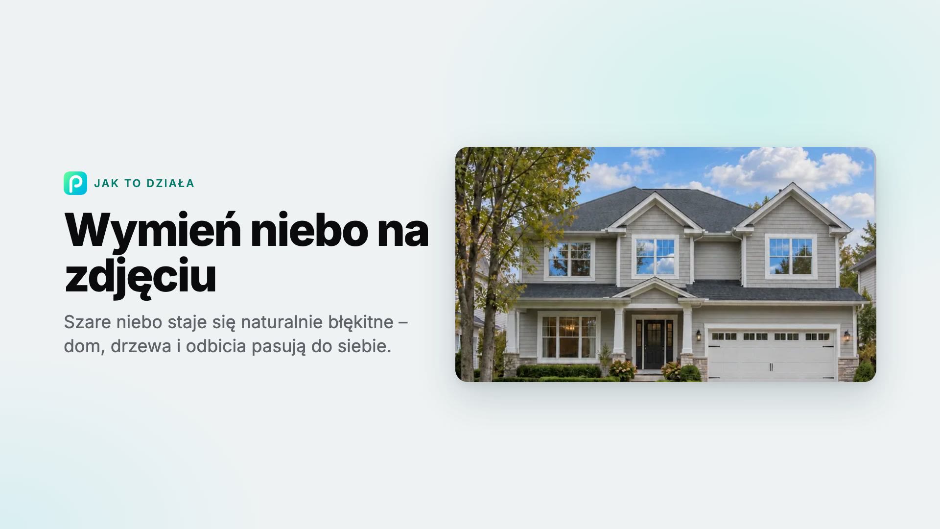 Jak wymienić niebo na zdjęciu w Pixly