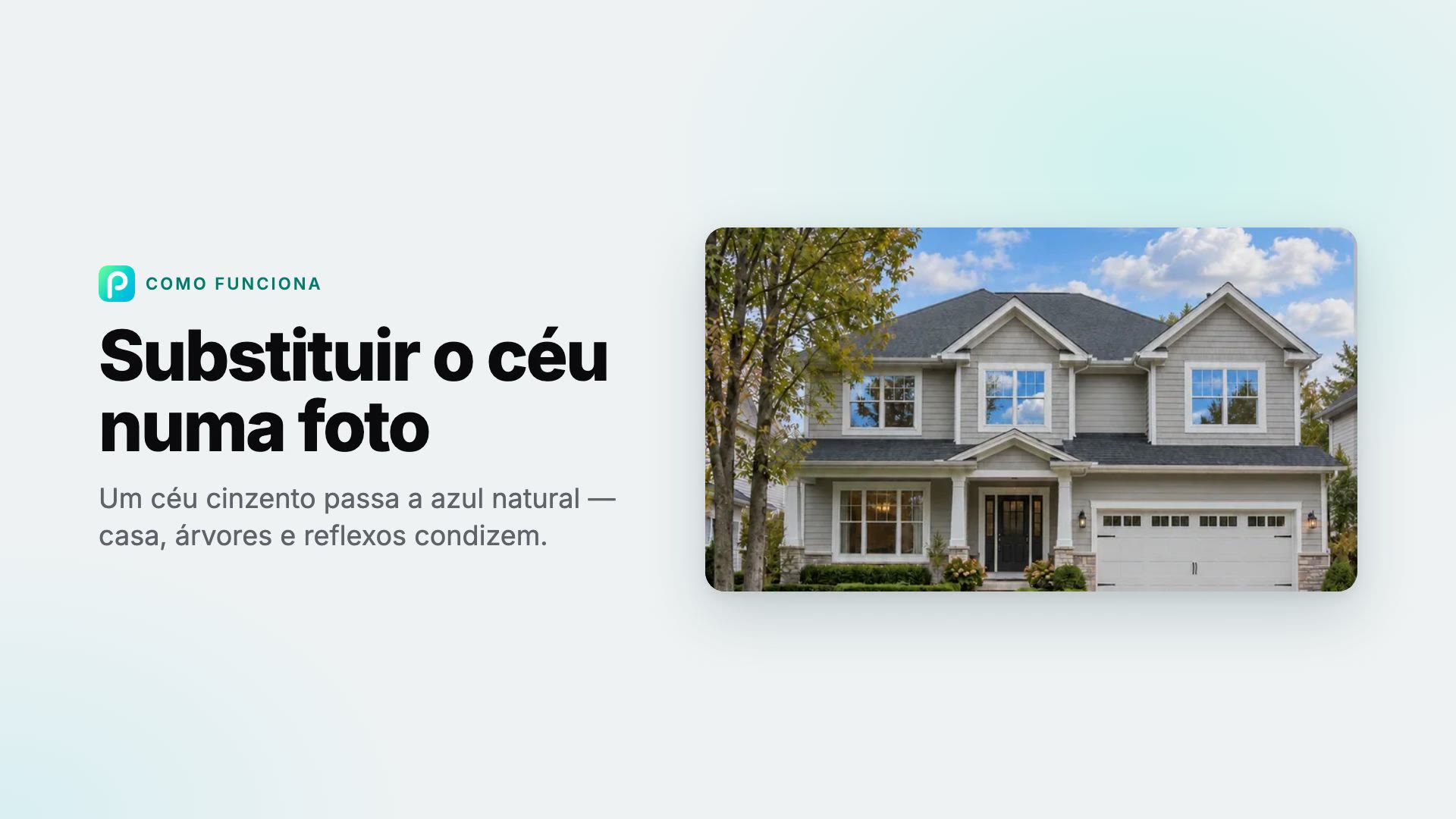 Como substituir o céu numa foto no Pixly