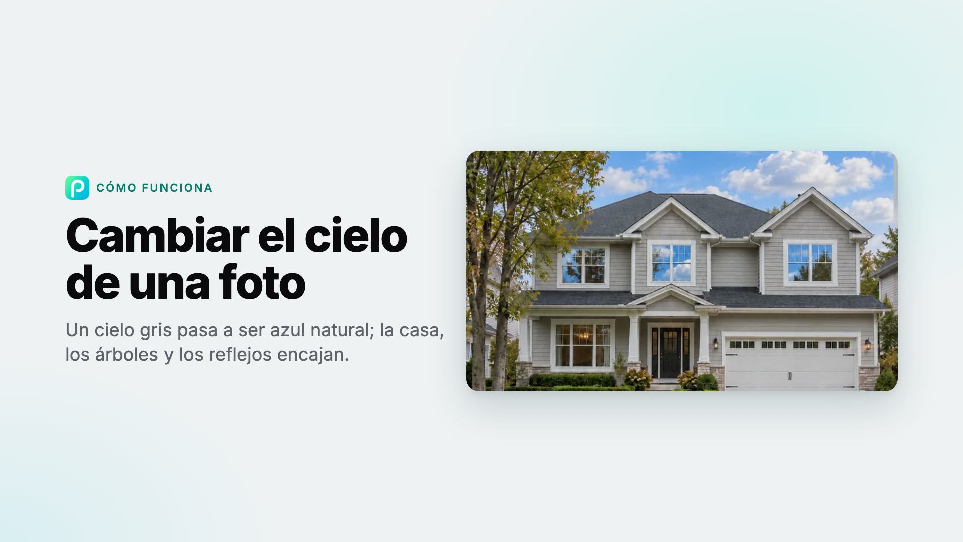 Cómo cambiar el cielo de una foto con Pixly