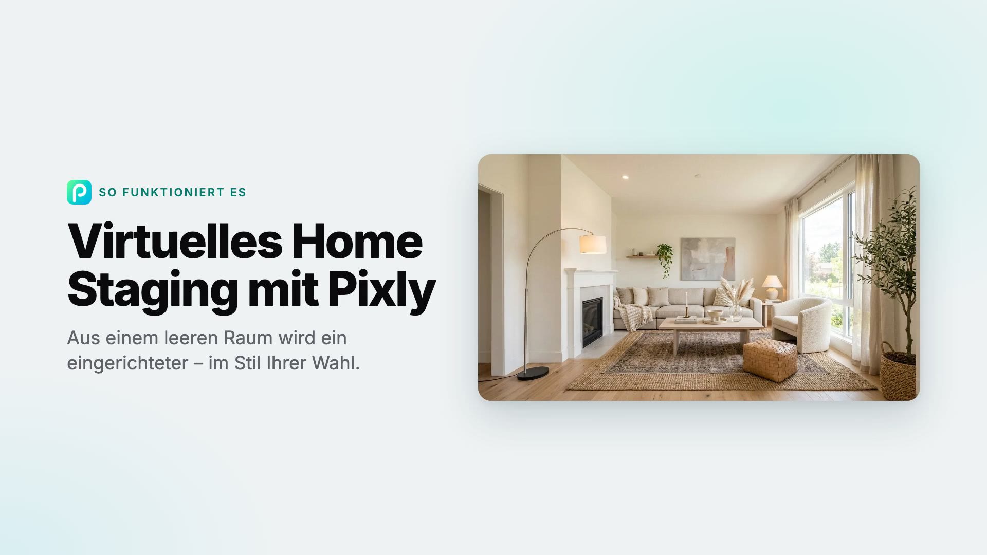 So richten Sie einen Raum in Pixly virtuell ein