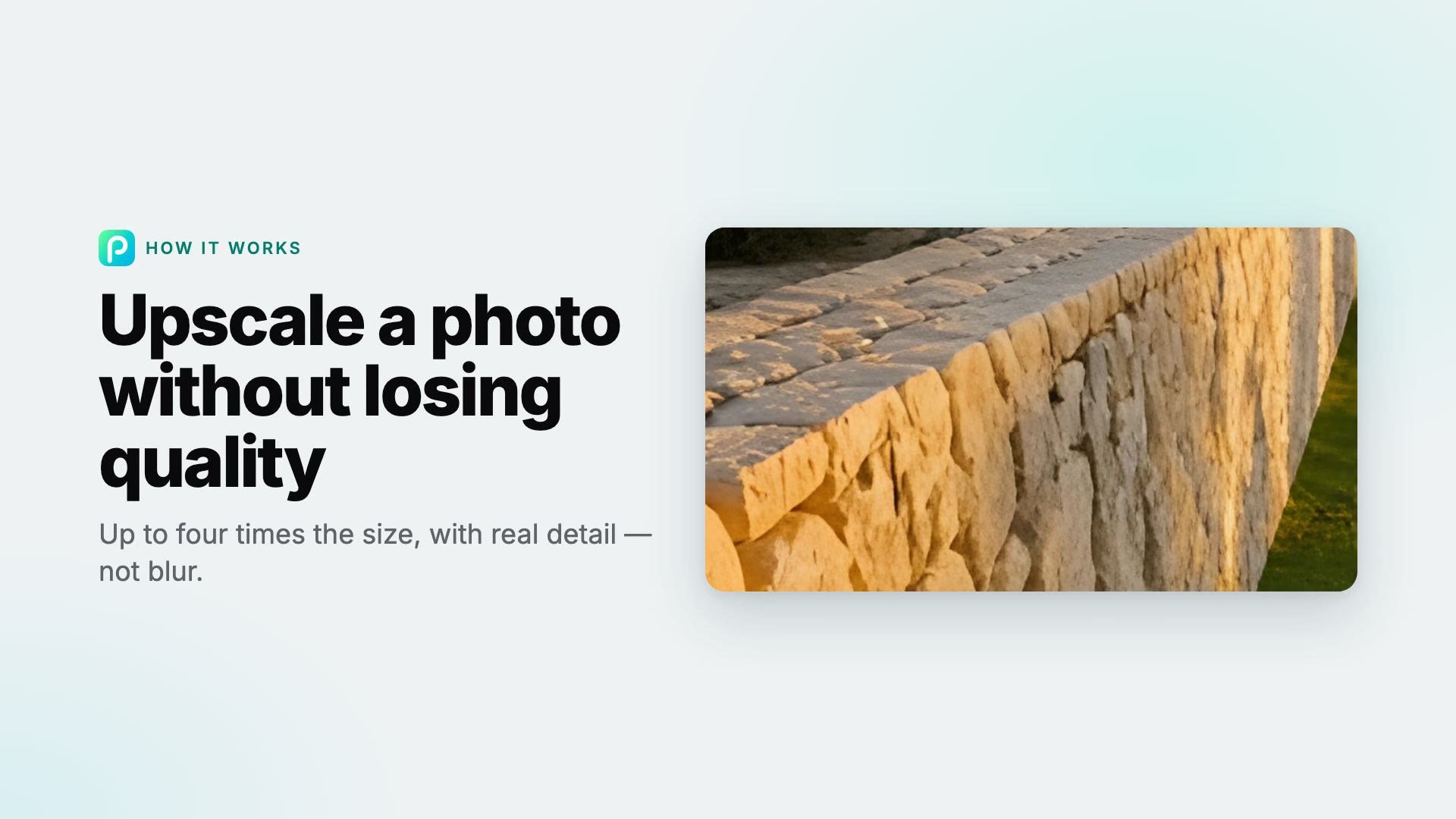 How to upscale an image without losing quality in Pixly