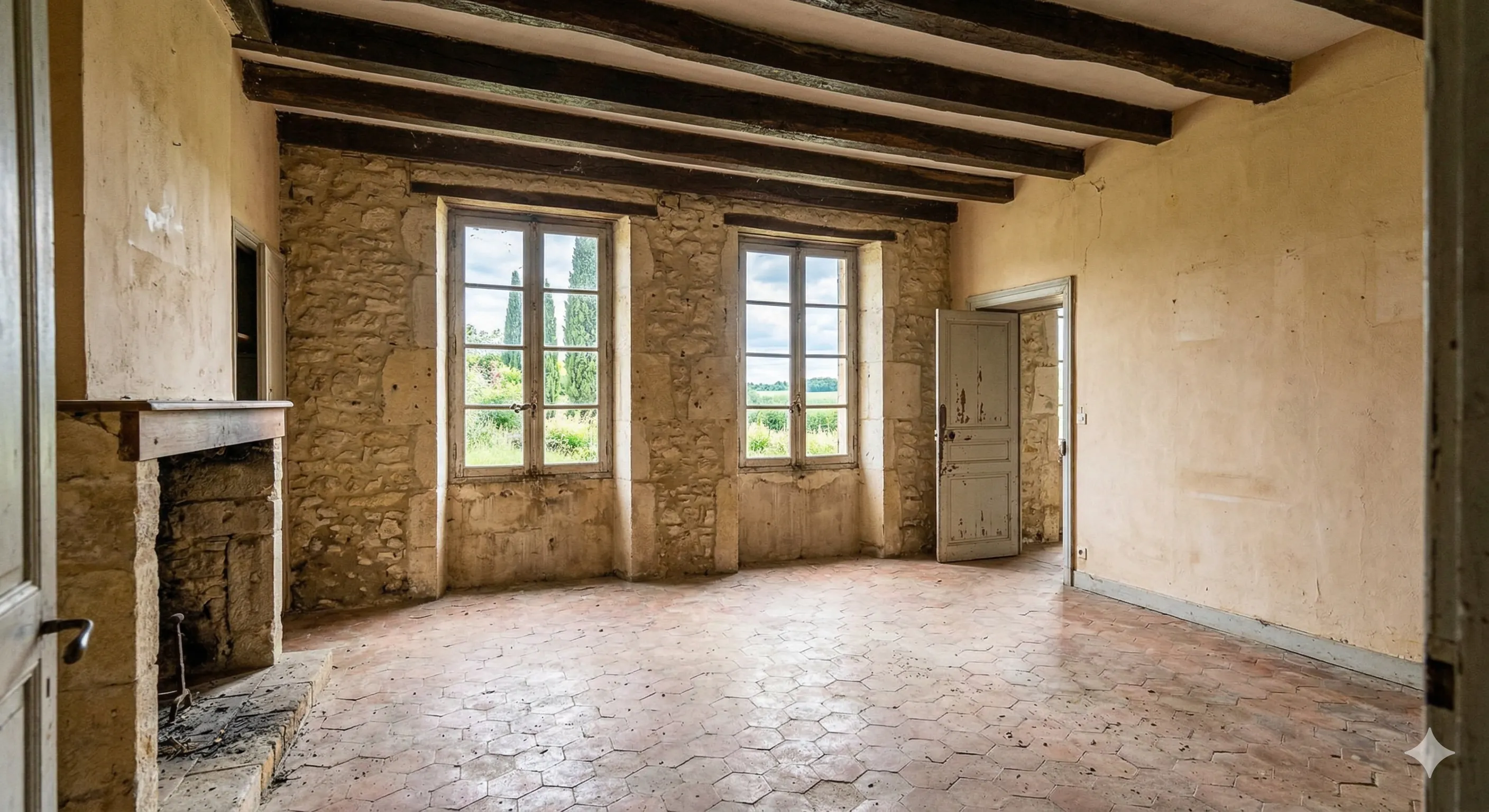 Upload an empty room photo